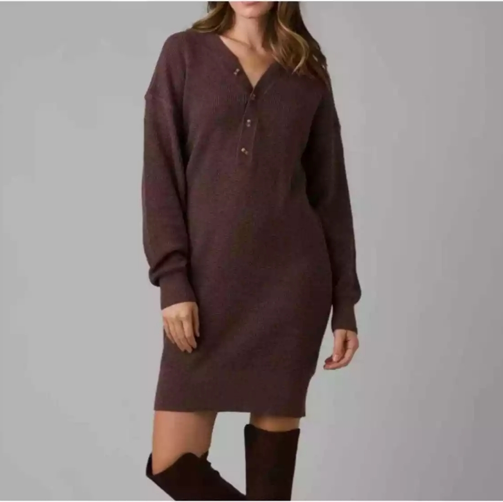 Prana Milani Oversized Henley Knit Dress